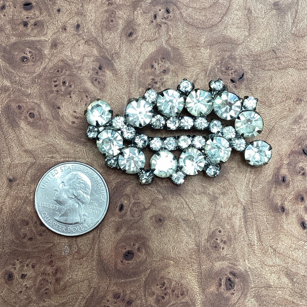 Vintage Crystal Rhinestone Brooch
